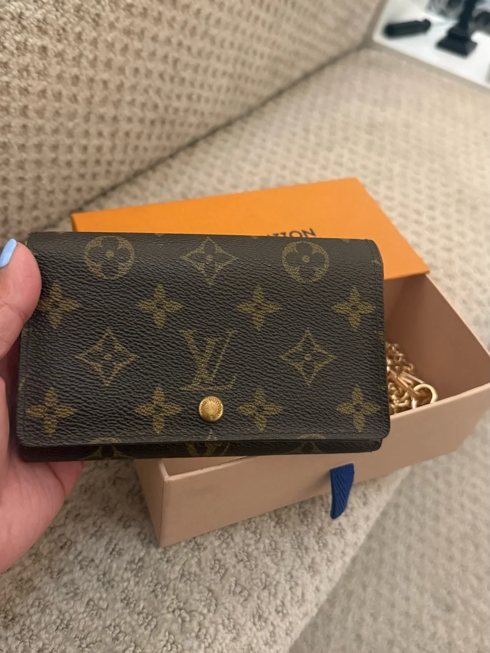Louis Vuitton Monogram Compact Wallet in Brown